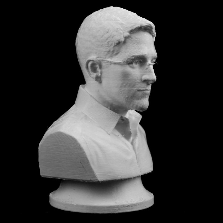 Edward Snowden bust in the NYPD 88th Precinct, New York image