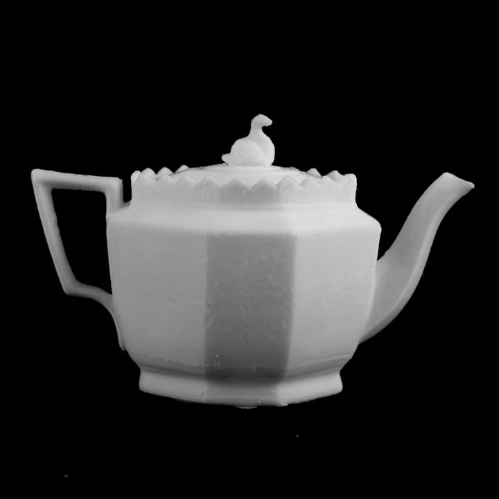 Teapot at Cardiff Museum, Wales image