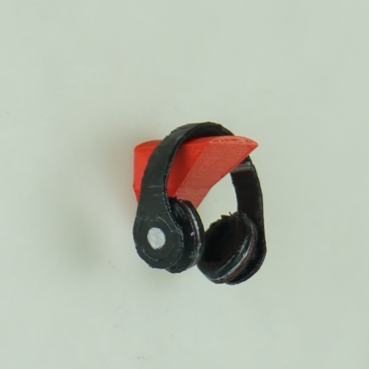 Faceted Headphone Stand - Wall Mounted - Adhesive Version image