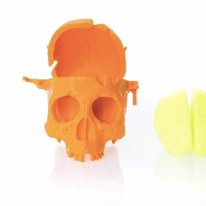 BONEHEADS Skull Box w/ Brain - via 3DKitbash image