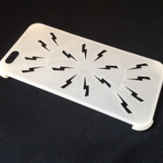 Picture of print of Spies and Assassins Lightening bolt iPhone 6 case