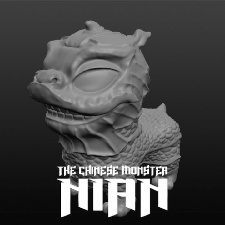 Nian the chinese monster image
