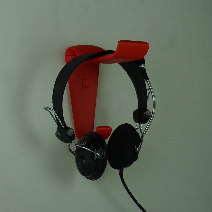Wall mounted headphone holder (LTT and Silverstone contest entry) image
