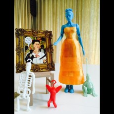 Picture of print of Frida Kahlo - Articulated Figure - Support Free