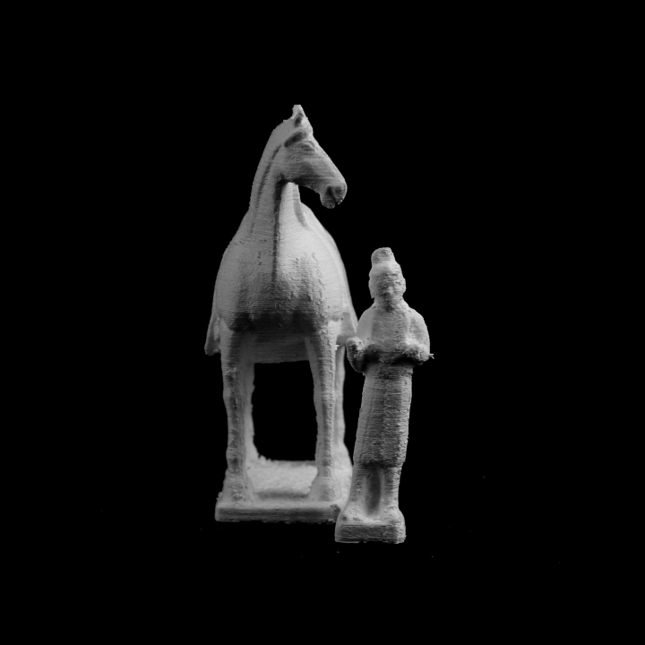 Horse and Groom at the Guimet museum, Paris image