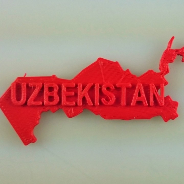 Map of Uzbekistan image