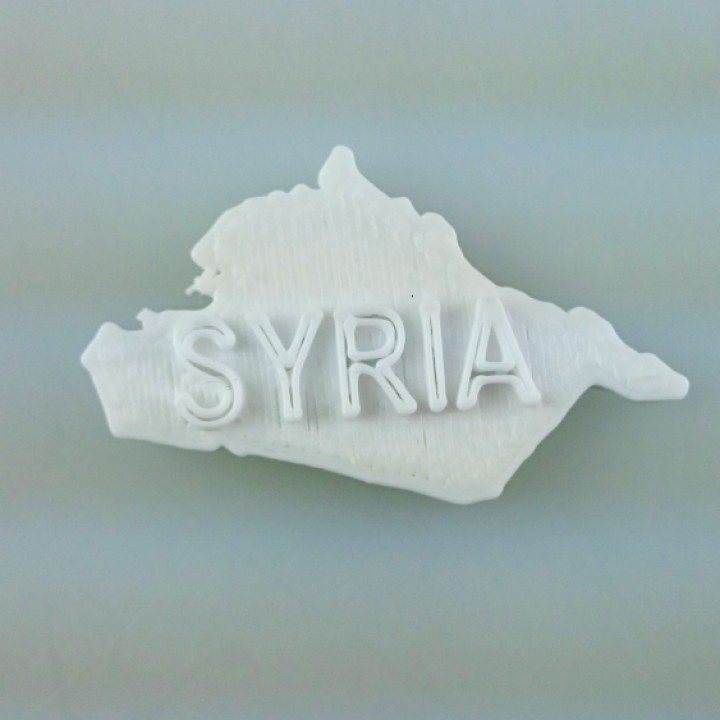 Map of Syria image