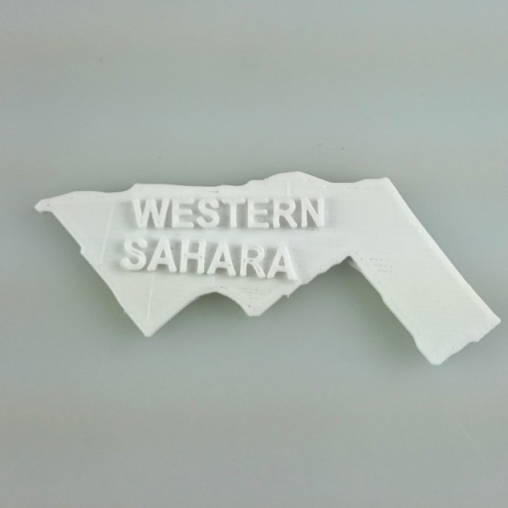 Map of Western Sahara image