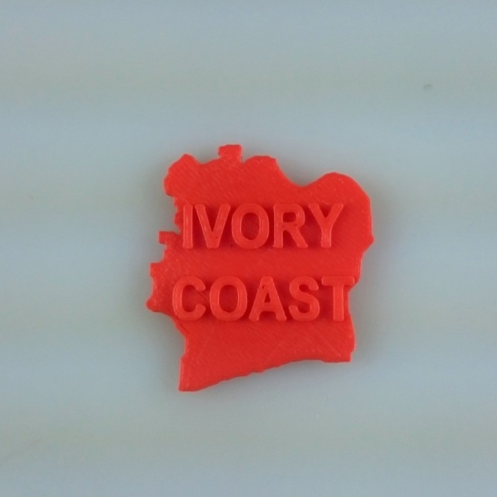 Map of Ivory Coast image