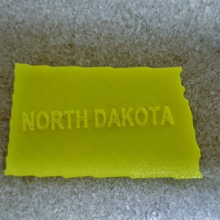 A map of North Dakota image