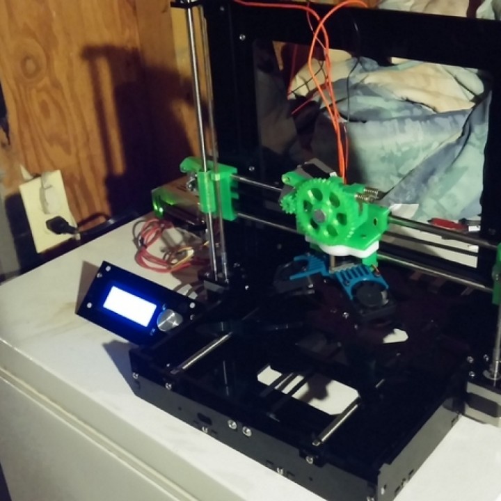 Dual Fan Mount for Prusa i3 image