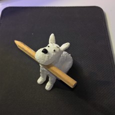 Picture of print of Snowy  Milou Wacom pen holder