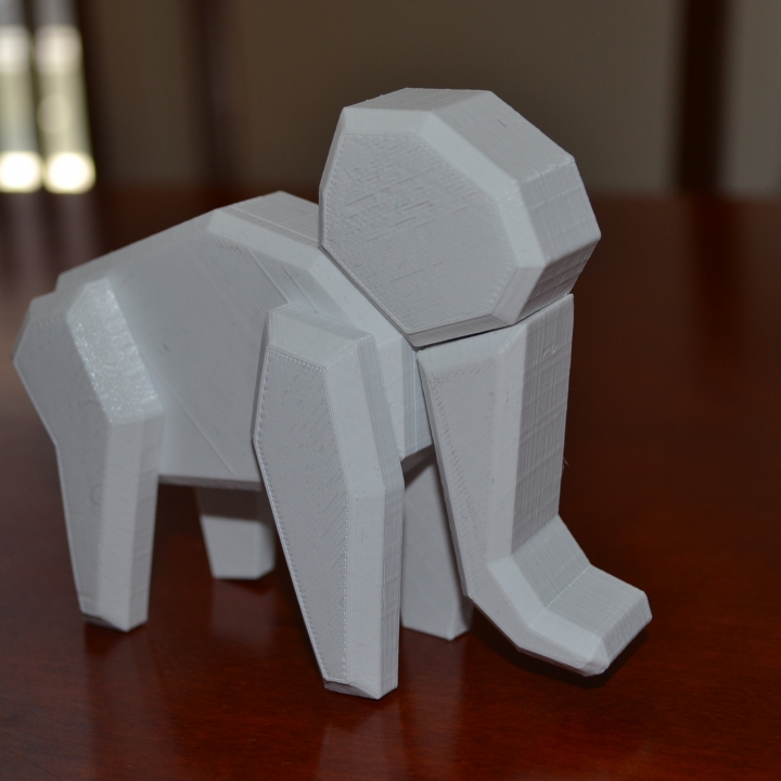 Poly style Elephant image