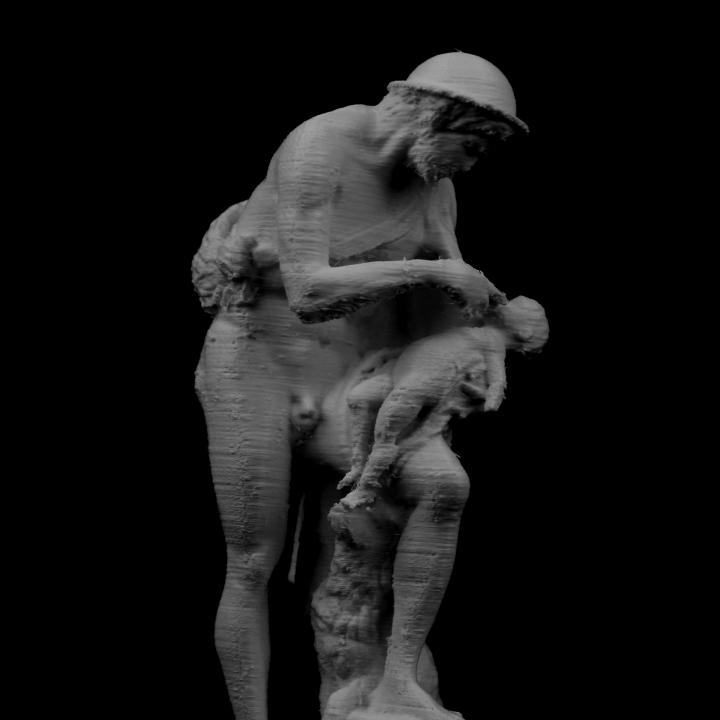 Infant Oedipus brought to life by a shepherd at The Louvre, Paris image