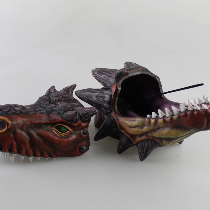 Incense stick burner - Dragon head image