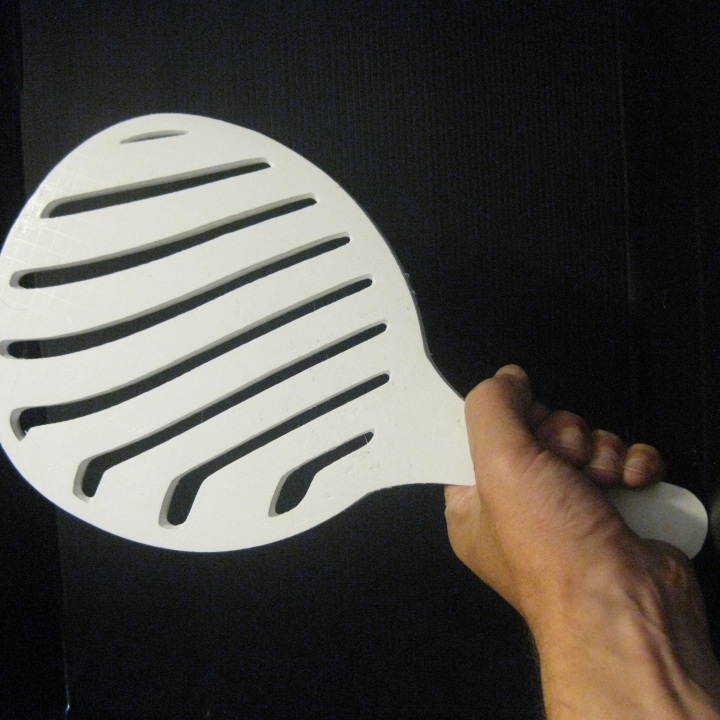 3D Printable Beach Racket: ZEBRA by Peter Lemmens