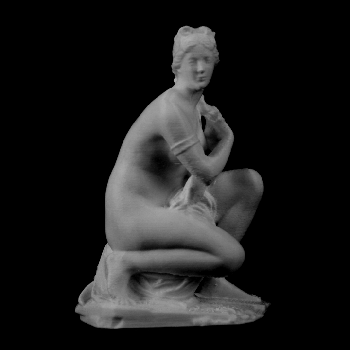 Crouching Aphrodite at The Louvre, Lens image