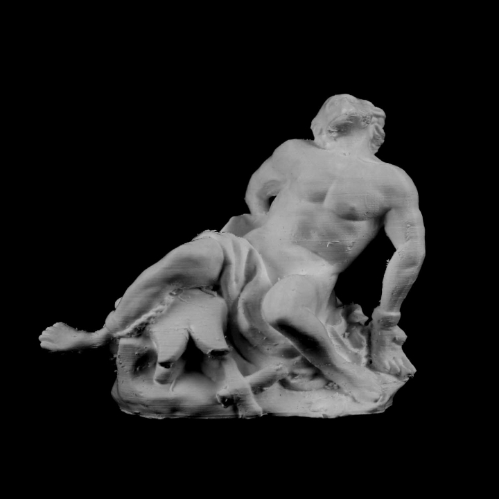 Vulcan (or possibly Prometheus) chained to a rock image