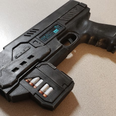 3D Printable Lawgiver Dredd 3D (2012) by David William Webb