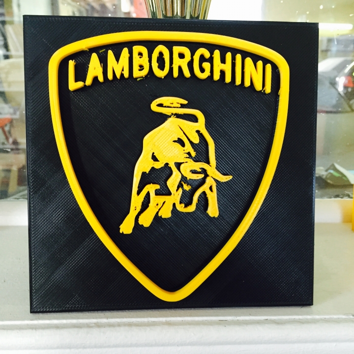 Lamborghini 3D emblem image