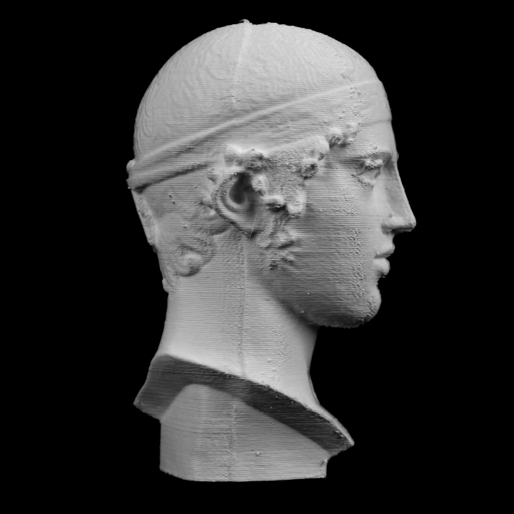 Head of the Charioteer of Delphi at The Réunion des Musées Nationaux, Paris image