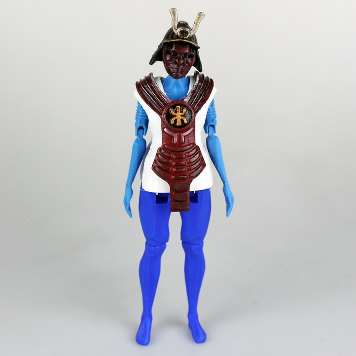Samurai Upper Body Armour for Articulated Figure - Support Free image