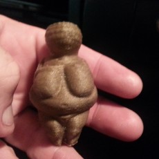 Picture of print of Venus of Willendorf at The Naturhistorisches Museum, Vienna, Austria