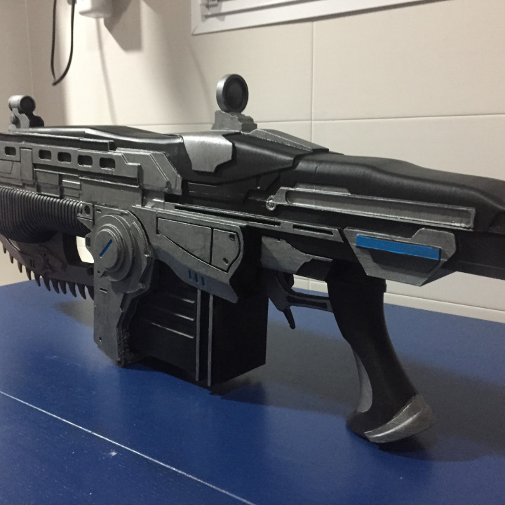 3D Print of Gears Of War Lancer CHAINSAW GUN! by chatiwar