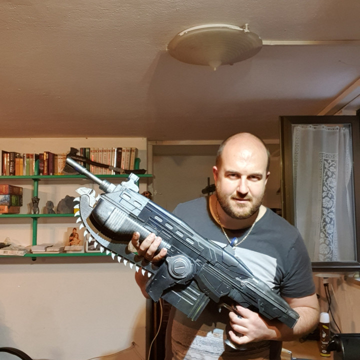 3D Print Of Gears Of War Lancer CHAINSAW GUN By Michelebortolotti 3D Print Of Gears Of War Lancer CHAINSAW GUN By Michelebortolotti