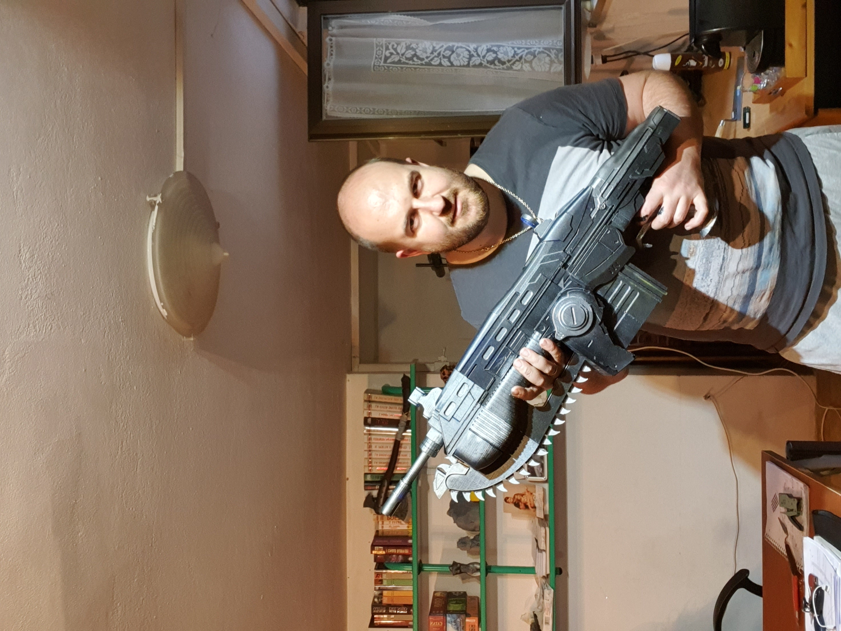 3D Print Of Gears Of War Lancer CHAINSAW GUN By Michelebortolotti 3D Print Of Gears Of War Lancer CHAINSAW GUN By Michelebortolotti