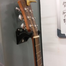 Picture of print of Guitar Wall Mount With Guitar Pick Shelf