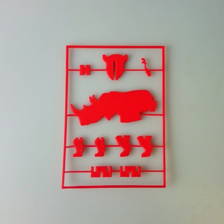 Puzzled Rhino Card image