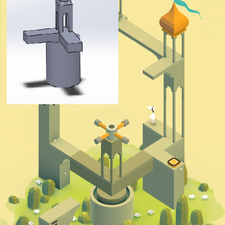 Monument valley test prints v2 - SUPPORT FREE - approx 3 hour print image