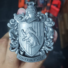 Picture of print of Hufflepuff Coat of Arms Wall/Desk Display - Harry Potter