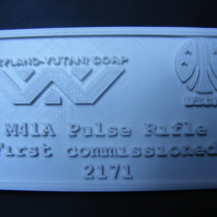 M41A Pulse Rifle - Display plaque image