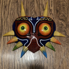 Picture of print of Majora's Mask life size