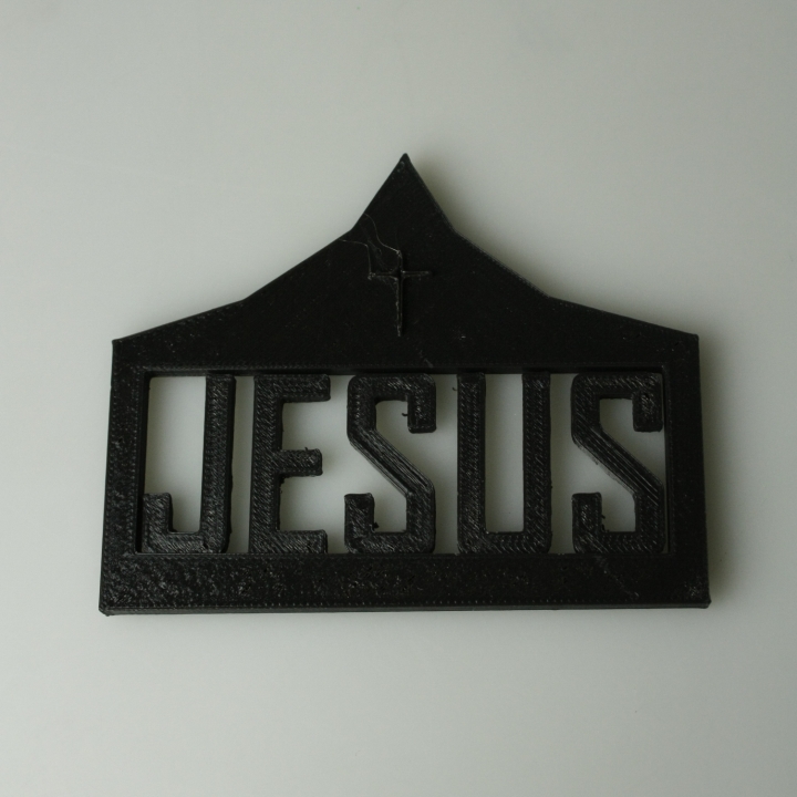 JESUS pendent or badge image