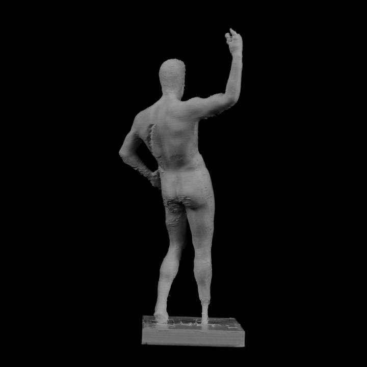 Bronze statue of a man at The Metropolitan Museum of Art, New York image