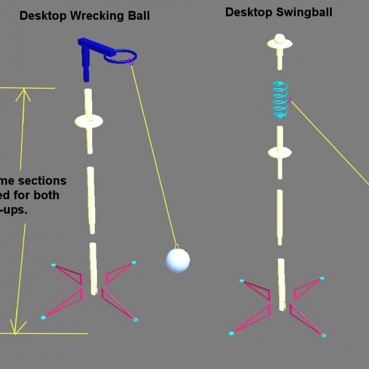 Desktop Swingball and Wrecking Ball image