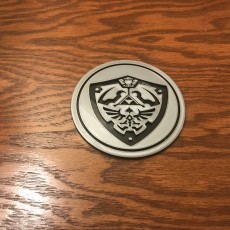 Picture of print of Zelda Coaster - Hylian Shield