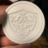 Zelda Coaster - Hylian Shield print image