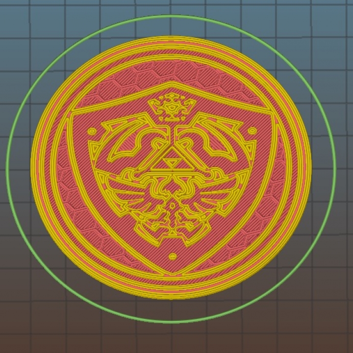 Zelda Coaster - Hylian Shield image