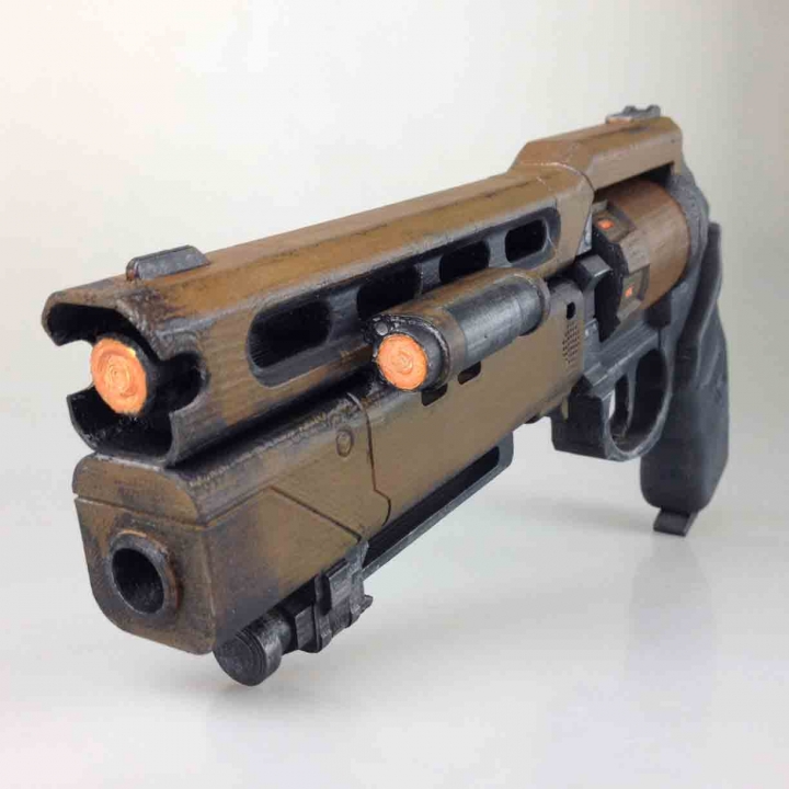 3D Printable Fatebringer hand cannon from Destiny by Kirby Downey