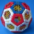 Truncated icosahedron puzzle print image