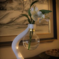 Picture of print of Vase from a Lightbulb - Art Deco Style