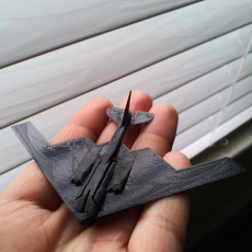 Picture of print of B2 Stealth Bomber Glider (Improved Flight) Powered by an Elastic Band