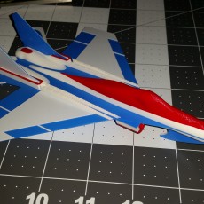 Picture of print of MiG-29 Flying Glider Powered by an Elastic Band