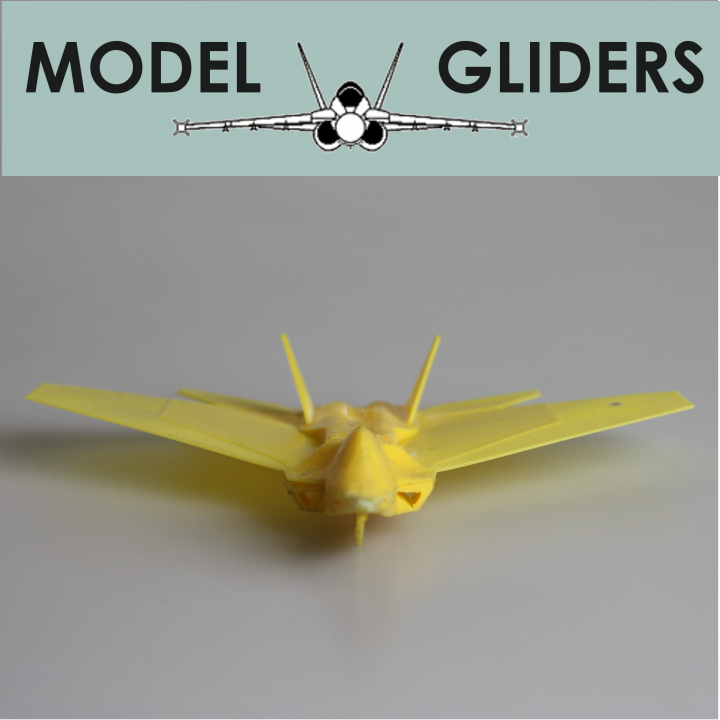 F18 Hornet Flying Glider Powered by an Elastic Band image