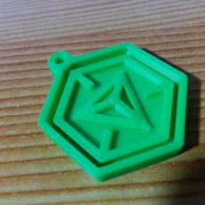 Picture of print of Ingress Logo Keychain