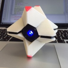 Picture of print of Destiny Ghost (SMALL) Fully Detailed Model, LED Illuminated, Fully printable without supports!